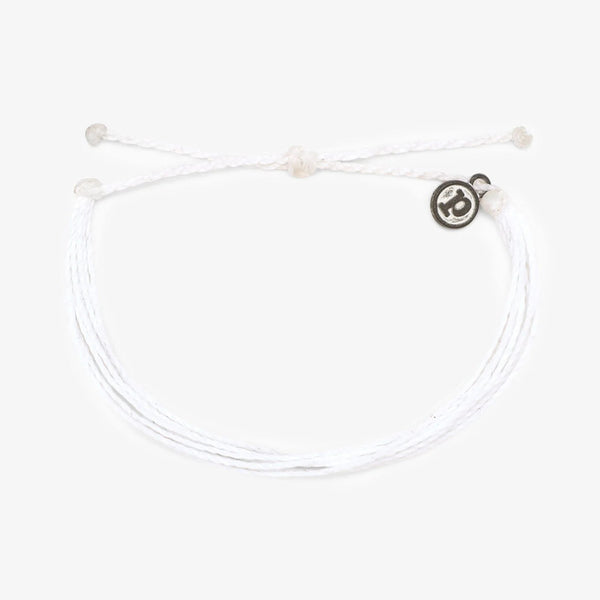 Handmade Original Waterproof Bracelet - Solid White | Pura Vida 手工製防水手繩 - Solid White