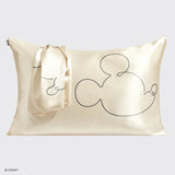 Kitsch & Mickey and Minnie Satin Pillowcase Standard Mr. Mouse - Cream | 米奇老鼠 x Kitsch舒適睡眠枕頭套 - 米奇 (Cream)