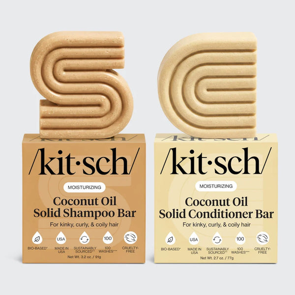 Coconut Oil Deep-Moisturizing Shampoo + Conditioner Combo | 椰子油深層滋潤洗髮皂及護髮皂套裝（美國製造）