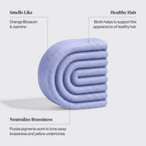 Purple Toning Conditioner Bar for Color Treated & Grey Hair | Biotin去黃校色護髮皂（美國製造）