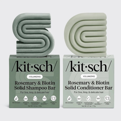 Rosemary & Biotin Volumizing Shampoo + Conditioner Combo | 迷迭香Biotin強韌豐盈洗髮皂及護髮皂套裝（美國製造）