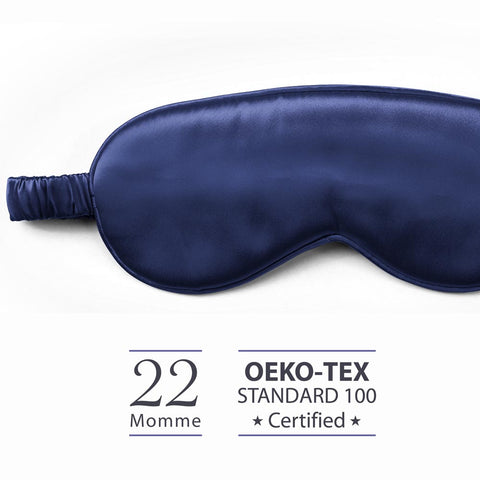 22 Momme Mulberry Silk Sleep Eye Mask・Midnight Blue | 22姆米美肌真絲眼罩・Midnight Blue