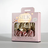 Mulberry Silk Scrunchies．Blush & Champagne | 真絲髮圈．Blush & Champagne