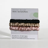 Mulberry Silk Skinny Scrunchies．Assorted | 真絲髮圈組．Assorted