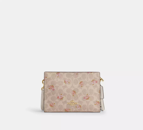 Coach Slim Crossbody Bag In Signature Canvas - Floral Print | Coach 經典印花真皮斜揹包 - Floral Print