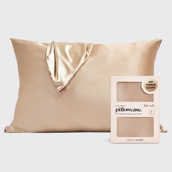 Satin Sleep Pillowcase - Champagne | 舒適緞面枕頭套 - 香檳金色