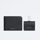 Calvin Klein Refined Saffiano Leather Bifold Wallet + Airpods case Gift Set | Calvin Klein 防刮皮革短夾 + Airpods保護套禮盒套裝