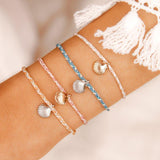 La Concha Bracelet <Vanilla> | La Concha 貝殼混色棉綫編織防水手繩 <Vanilla>