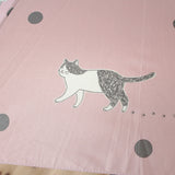 Mikuni Folding Umbrella - Dot & Cat Pink | Mikuni晴雨兼用超輕量雨傘 - 圓點貓粉紅色
