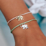 Save The Elephants Bracelet・Double Mint | Save The Elephants 手工製大象防水手繩・Double Mint