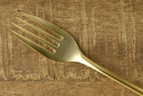Retro Cutlery Matte Gold Fork | Retro Cutlery 復古啞金色叉