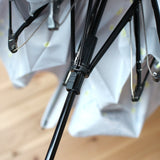 Mikuni Folding Umbrella - Raindrops Cat Gray | Mikuni晴雨兼用超輕量雨傘 - 水彩雨點貓灰色