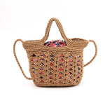 【3 Color Available】Cooco Woven Basket Bag | 【三色入】Cooco日本鈎花藤編袋