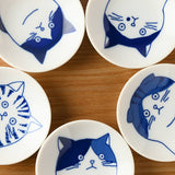 Shichita Cat Small Sauce Plate Set | Shichita 日本美濃燒貓小碟禮盒套裝