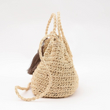 Cooco Woven Basket Bag - Natural | Cooco日本流蘇藤編袋．Natural