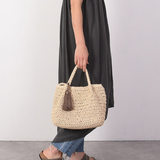 Cooco Woven Basket Bag - Natural | Cooco日本流蘇藤編袋．Natural