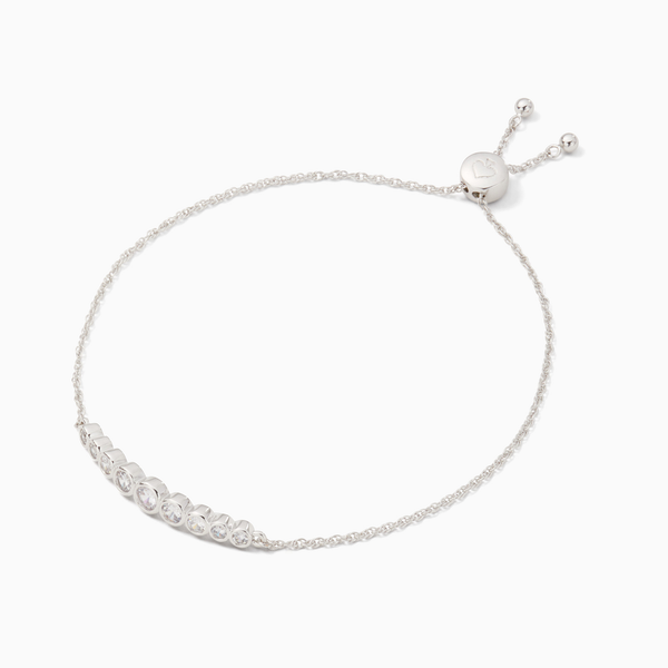 Kate Spade Full Circle Slider Bracelet - Silver | Kate Spade 銀色圓圈閃鑽手鏈