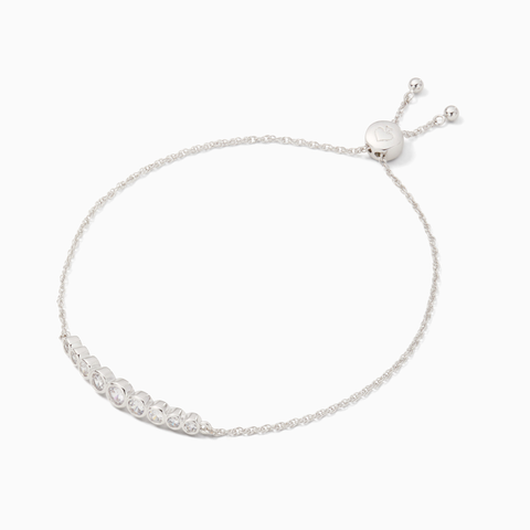 Kate Spade Full Circle Slider Bracelet - Silver | Kate Spade 銀色圓圈閃鑽手鏈