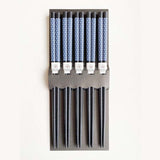 Japan Wakasa Flax Ornament Chopsticks Set (22.5cm) | 日本製麻之葉花紋若狭塗筷子套裝(22.5cm)