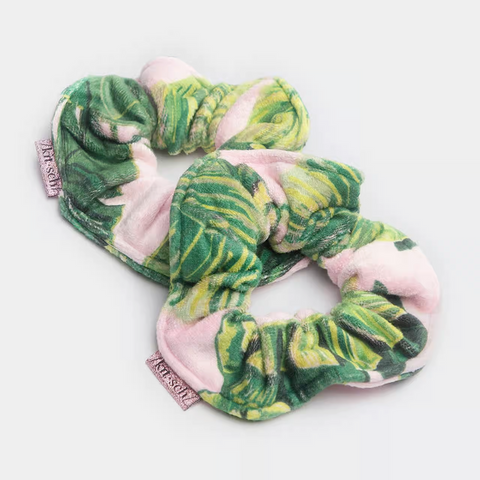 Patented Microfiber Towel Scrunchies・Palm Print | 纖維超吸水速乾毛巾髮圈・Palm Print兩個裝