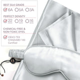 22 Momme Mulberry Silk Sleep Gift Set (Silk Eye Mask & Silk Pillowcase)・Modern Gray | 22姆米美肌真絲眼罩及枕袋套裝・Modern Gray