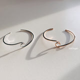 Wave Cuff Bracelet | Wave Cuff 開口手環（玫瑰金/銀色）