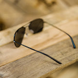 A Series // Spider Jet Polarized Sunglasses | A Series // 偏光鏡片復古飛行員黑色太陽眼鏡