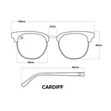 Cardiff // Isabella Swift Sunglasses  | Cardiff // Isabella Swift 經典文青撞色玳瑁半框太陽眼鏡