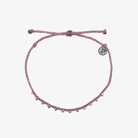 <3 Color Available> Stitched Beaded Anklet．Lavender | <三色入>手工閃石防水腳繩．Lavender