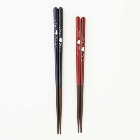 Japan Wakasa Sakura & Rabbit Chopsticks | 日本製若狭塗櫻花兔筷子