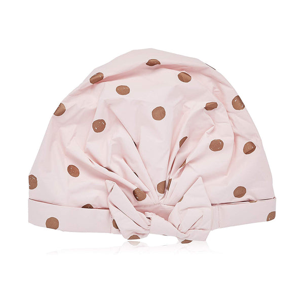 Luxe Shower Cap・Blush Dot | 簡約防水浴帽・粉紅色點點