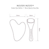 Moody Mood Under-Eye Roller & Jade Gua Sha Set | 冰感眼部按摩棒及翡翠石刮痧板套裝