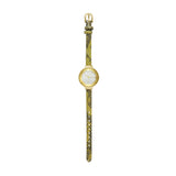 Orchard Gem Exotic Watch - Gold Amazon | 寶石蛇皮花紋真皮腕錶・綠色