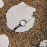 【Clearance】Venice Bracelet Gem Silver | 【Clearance】威尼斯寶石切面不銹鋼袖珍腕錶・銀色