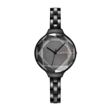 Orchard Gem Stainless Steel Watch - Black Diamond | 不銹鋼寶石切面腕錶・黑色